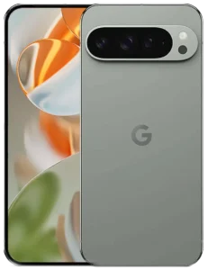 Google Pixel 9 Pro Font and Back view