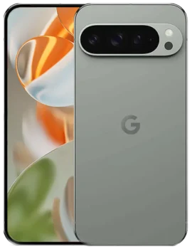 Google Pixel 9 Pro Font and Back view
