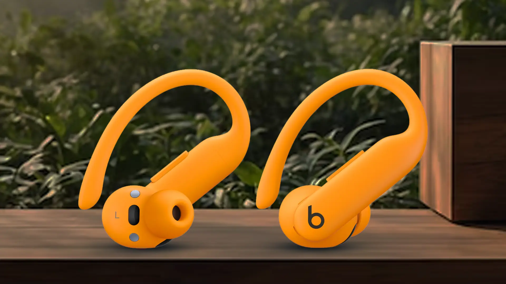 an image showing powerbeats pro 2 on a desk